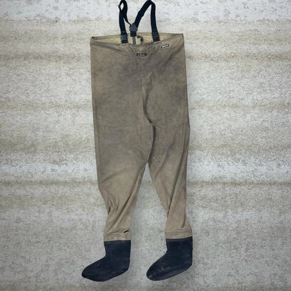 Vintage Guide Series Waders Overalls Sage Green Waterproof XL 90s - Picture 1 of 10